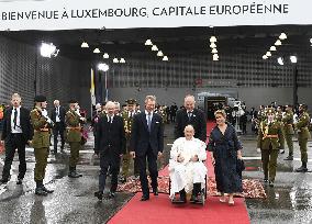 Pope Francis Leaves Luxembourg