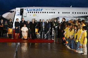 Pope Francis Arrives In Belgium