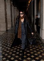 PFW - Vittoria Ceretti Exits Her Hotel