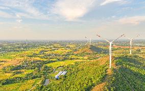 Wujianshan Mountain Wind Farm in Chuzhou