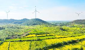 Wujianshan Mountain Wind Farm in Chuzhou