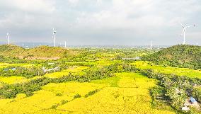 Wujianshan Mountain Wind Farm in Chuzhou