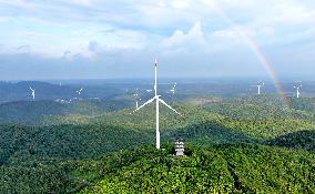 Wujianshan Mountain Wind Farm in Chuzhou