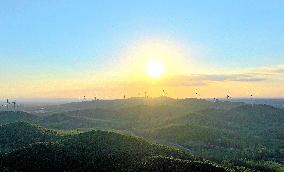 Wujianshan Mountain Wind Farm in Chuzhou