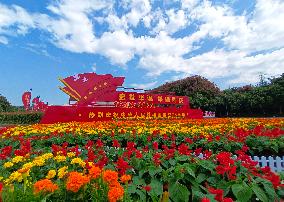 Flowers Decorate Celebrate National Day