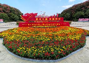 Flowers Decorate Celebrate National Day