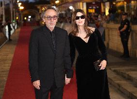 San Sebastian Festival - Monica Bellucci And Tim Burton