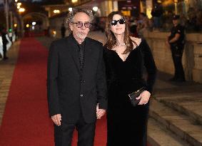 San Sebastian Festival - Monica Bellucci And Tim Burton