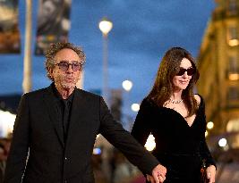 San Sebastian Festival - Monica Bellucci And Tim Burton