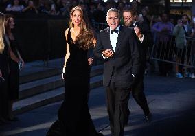 George And Amal Clooney Arriving For The Albie Awards - NYC