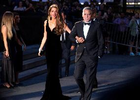 George And Amal Clooney Arriving For The Albie Awards - NYC