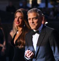 George And Amal Clooney Arriving For The Albie Awards - NYC