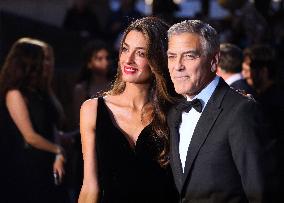 George And Amal Clooney Arriving For The Albie Awards - NYC