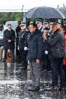 Bruno Retailleau at a farewell ceremony - Velizy-Villacoublay