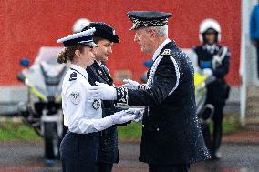 Bruno Retailleau at a farewell ceremony - Velizy-Villacoublay