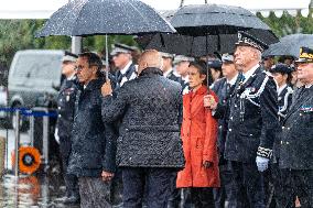 Bruno Retailleau at a farewell ceremony - Velizy-Villacoublay