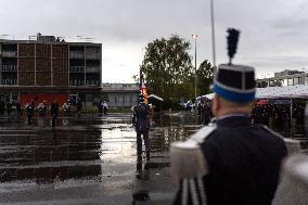 Bruno Retailleau at a farewell ceremony - Velizy-Villacoublay