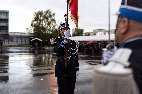 Bruno Retailleau at a farewell ceremony - Velizy-Villacoublay