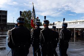 Bruno Retailleau at a farewell ceremony - Velizy-Villacoublay