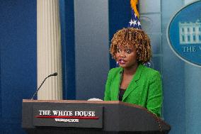 White House Press Secretary Karine Jean-Pierre Addresses The Press