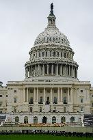 Construction Has Started On The Presidential Inaugural Platform At The US Congress On September 25, 2024