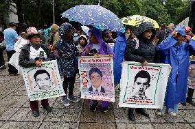 Mothers And Fathers Of The 43 Ayotzinapa Students March 10 Years After Their Disappearance