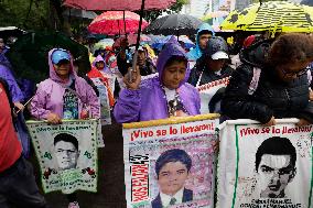 Mothers And Fathers Of The 43 Ayotzinapa Students March 10 Years After Their Disappearance