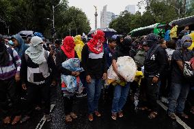 Mothers And Fathers Of The 43 Ayotzinapa Students March 10 Years After Their Disappearance