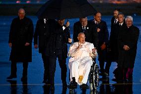 Royals Welcome Pope Francis - Brussels