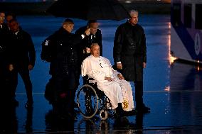 Royals Welcome Pope Francis - Brussels