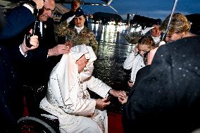 Royals Welcome Pope Francis - Brussels