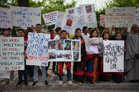 Protest Against The Massacre Of The Jumma Minority In Bangladesh