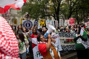 Pro-Palestinian Protest Over Netanyahu's Visit To United Nations - September 26, 2024