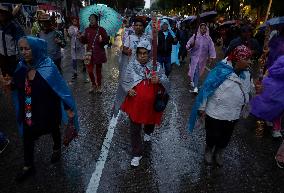 Mothers And Fathers Of The 43 Ayotzinapa Students March 10 Years After Their Disappearance