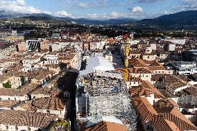 L'Aquila Cathedral Reconstruction