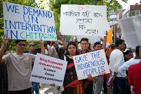 Protest Against The Massacre Of The Jumma Minority In Bangladesh