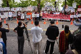 Protest Against The Massacre Of The Jumma Minority In Bangladesh