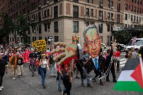 Pro-Palestinian Protest Over Netanyahu's Visit To United Nations - September 26, 2024