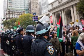 Pro-Palestinian Protest Over Netanyahu's Visit To United Nations - September 26, 2024