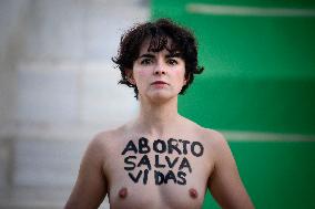 Femen Takes Action To Decriminalise Abortion - Madrid