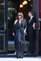 PFW - Victoria Beckham Leaves Her Hotel