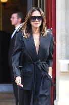 PFW - Victoria Beckham Leaves Her Hotel