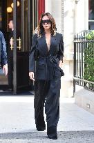 PFW - Victoria Beckham Leaves Her Hotel