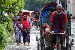 Rain Hampers Daily Life - Dhaka