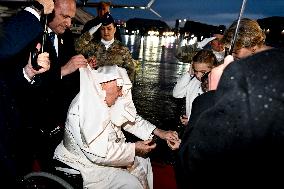 Royals Welcome Pope Francis - Brussels