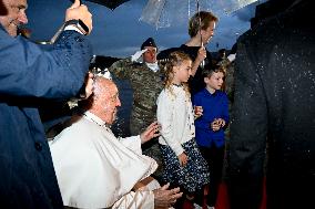 Royals Welcome Pope Francis - Brussels