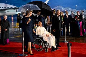 Royals Welcome Pope Francis - Brussels