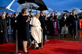 Royals Welcome Pope Francis - Brussels