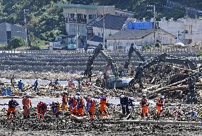 Aftermath of heavy rain in Ishikawa Pref.