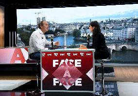 Xavier Niel Appears On RMC/BFMTV - Paris